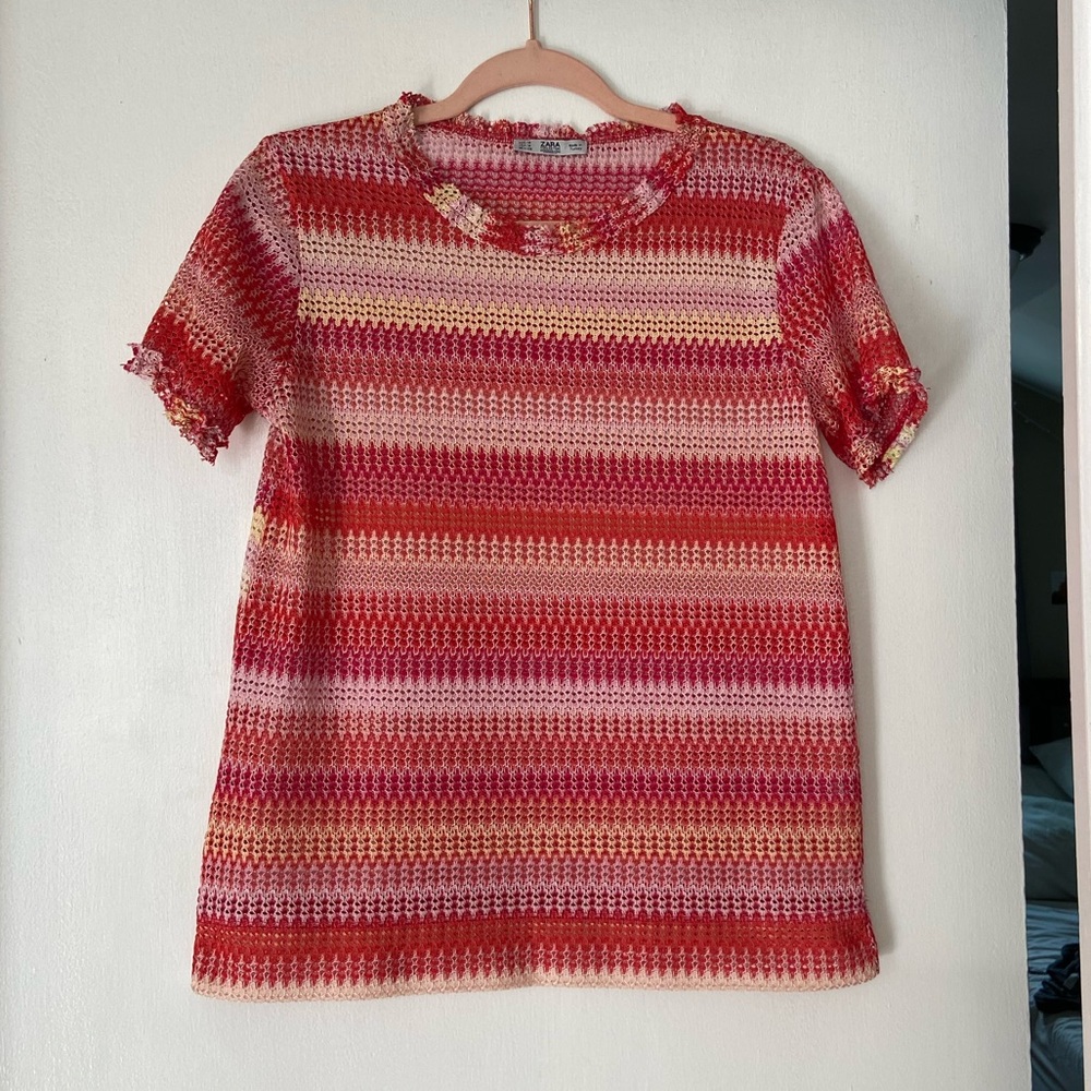 Zara Lace Mock-neck